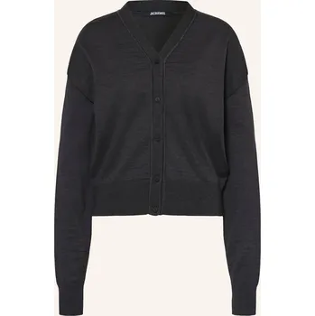 Dámský svetr Jacquemus Dámský Pletený Kardigan Le Cardigan Brode, tmavě...