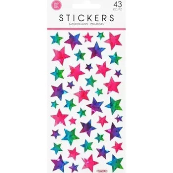 samolepka Wiky Samolepky gelové hvězdičky 21,5 x 10 cm