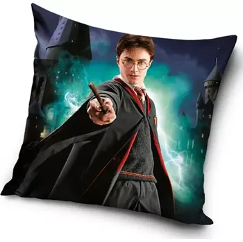Povlak na dekorativní polštářek Carbotex Povlak na polštářek Harry Potter Chlapec, který přežil
