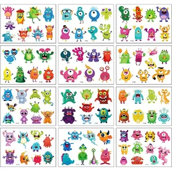 Tetování Roccoo Tattoo Dětské tetování barevné Monsters 11,5 x 8 cm