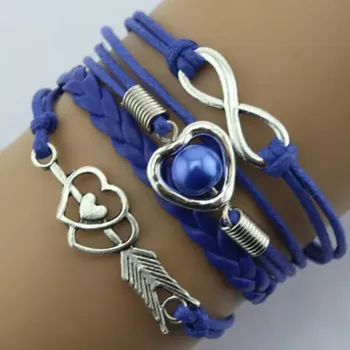 Náramek Fally Náramek dámský Love Forever modrý