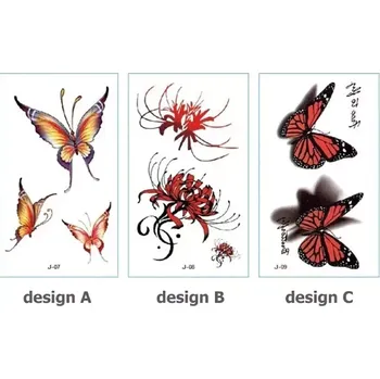 Odstranitelné tetování Rocolo Design Tetovací obtisky barevné 6 x 9,5 cm OP111