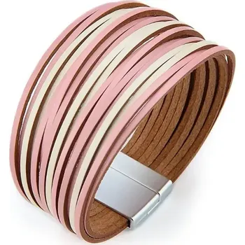 Souprava šperků Fashion Jewelry Dámský náramek vícevrstvý Boho Sweet pink