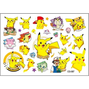 Odstranitelné tetování Dočasné tetování Pokémon 16 x 10,5 cm