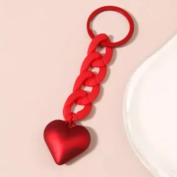 Fally Co. Přívěsek na klíče Srdce červená