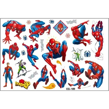 Odstranitelné tetování Dočasné tetování Spiderman 16 x 10,5 cm CG-189