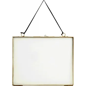 Rám na obraz MADAM STOLTZ Rámeček na fotku z dvojitého skla Brass Big