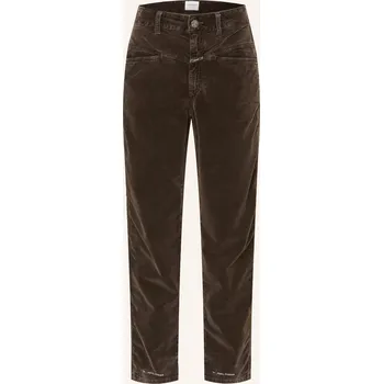 Dámské džíny Closed Dámské Manšestrové Kalhoty Pedal Pusher, tmavě zelená, 34