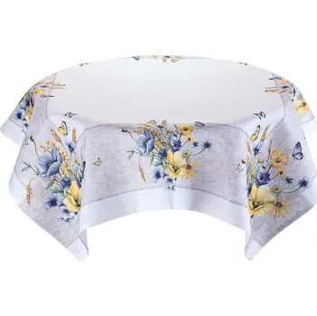 Středový ubrus s potiskem LUČNÍ KVĚTY 85 x 85 cm