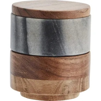 Úložný box MADAM STOLTZ Slánka a pepřenka Grey Marble Box