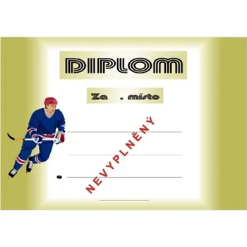 Hokej diplom A4 č.21
