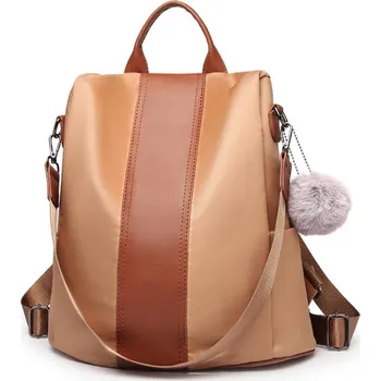 Miss Lulu Stylový dámský batůžek LG1903 hnědý