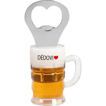 Dekorativní magnet Albi Magnet na lednici Otvírák na pivo - Dědovi