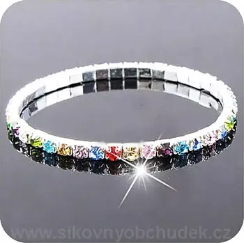 Náramek Fally Náramek štras colour OJ683