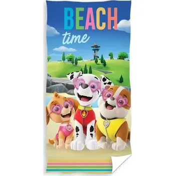 Carbotex Osuška Tlapková patrola Čas na plážování 70x140cm