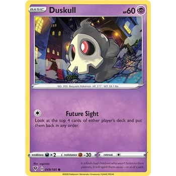 Sběratelská karetní hra Duskull 069/185 - Vivid Voltage Typ karty: Non-Holo