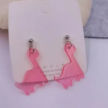 Náušnice Fancy Co. Náušnice Dinosaurus Baby růžová EA994