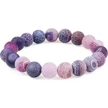 Náramek MiTe Náramek z lávy Purple Agate