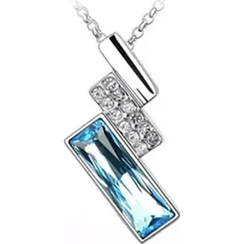 Náhrdelník Fally Co. Náhrdelník Swarovski Elements Blue Elegance SN171-92