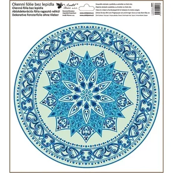 Okenní dekorace Okenní dekorační fólie barevná mandala 30x33,5 cm motiv 6891-04