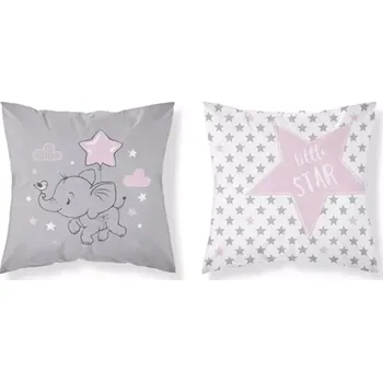 Povlak na dekorativní polštářek Detexpol Povlak na polštářek Slon pink 40x40