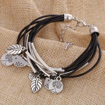 Náramek MiTe Náramek strom života černý