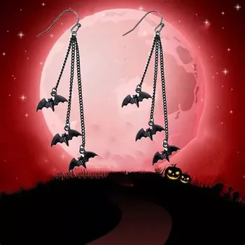 Náušnice Fashion Jewelry Náušnice visací Halloween Netopýři EA801