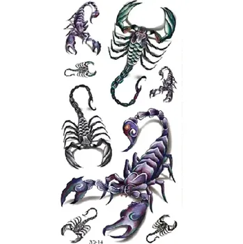 Odstranitelné tetování Tetování štír tetovací obtisky 19 x 9 cm