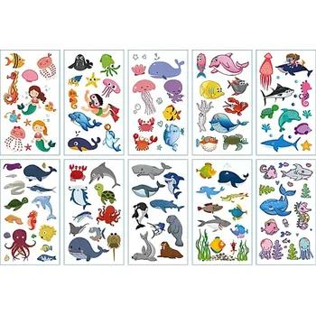 Odstranitelné tetování Rocolo Design Tetovací obtisky Mořský svět OP574