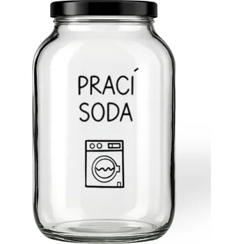 Sklenice Úklid pro klid Sklenice na prací sodu 3,68 l Typ písma: Tiskací