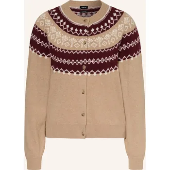 Dámský svetr Joop! Dámský Pletený Kardigan Kloda, velbloudí / tmavě...