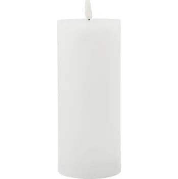 Svíčka House Doctor Vosková LED svíčka White 17,5 cm