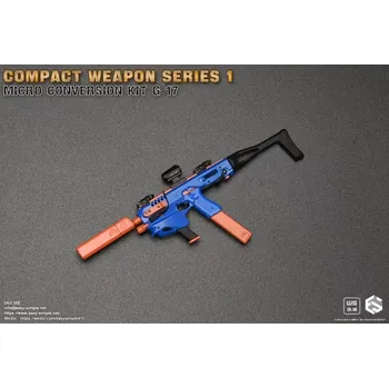 Doplněk k figurce Zbraň pro 1/6 figurky Compact Weapon Series 1 - Micro Conversion Kit G-17 (Blue)
