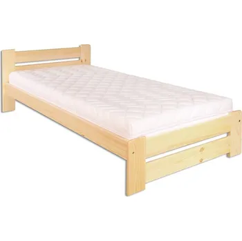 Postel Masivní dřevěná postel -jednolůžko DN146 borovice masiv 90x200 cm Barevné provedení: Olše