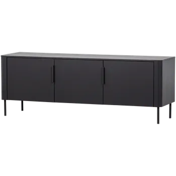 Televizní stolek GUNNAR TV UNIT 154CM PINE MATTE BLACK [fsc]
