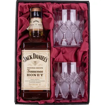 Sklenice ONTE CRYSTAL Jack Daniel's Honey se sklenicemi 330ml, Exclusive