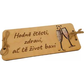 Dary dřeva Obálka na peníze-přání k narozeninám