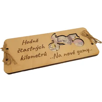 Obálka Dary dřeva Obálka na peníze- motorkáři