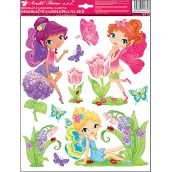 Samolepící dekorace Anděl 10172 Samolepky na zeď víly 33 x 29 cm