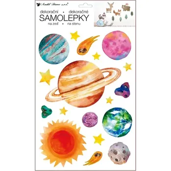 Samolepící dekorace Anděl Samolepky na zeď vesmír 42 x 24 cm