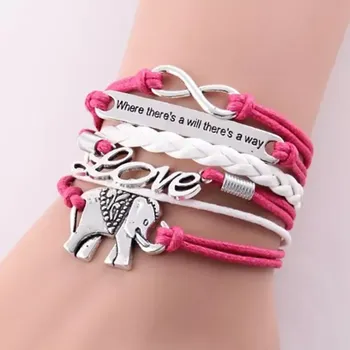 Náramek Fally Náramek Když se chce, tak to jde růžový OJ330