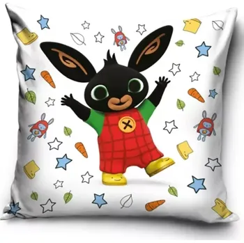 Povlak na dekorativní polštářek Carbotex Povlak na polštářek Zajíček Bing barevný svět 40 x 40 cm