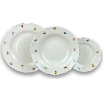 Talíř Český porcelán Talíř hluboký 23 cm 6 slonová kost