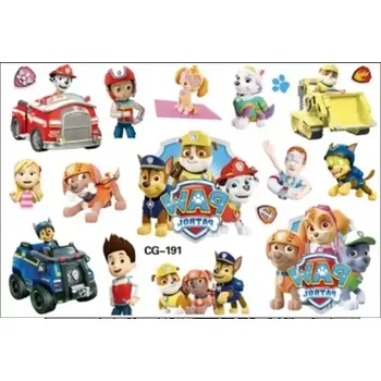 Tetování Tattoo world Dětské tetování Tlapková Patrola 15,5 x 11 cm CG-191