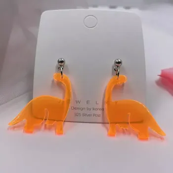 Náušnice Fancy Co. Náušnice Dinosaurus oranžová EA991