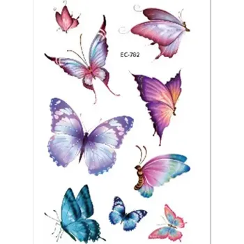 Tetování Rocolo Design Dočasné tetování Motýli 12 x 7,5 cm EC-782