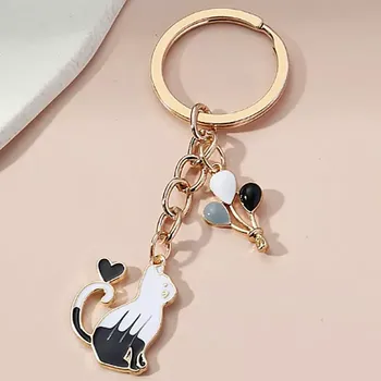 Fashion Jewelry Klíčenka Kočka s balónky