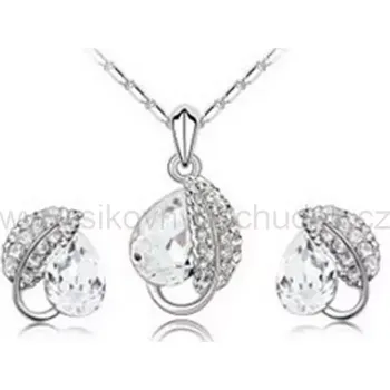 Souprava šperků Swarovski Elements Souprava lístečky crystal SWS413