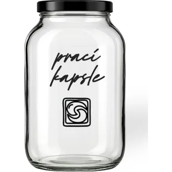 Prací prášek Úklid pro klid Sklenice na prací kapsle 3,68 l Typ písma: Psací