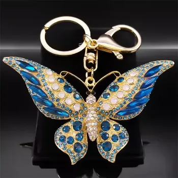 Fashion Jewelry Luxusní přívěsek na klíče, kabelku Motýl modrý